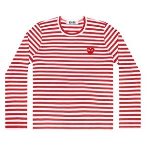 Play Comme des Garçons Striped T-Shirt (Red/White)